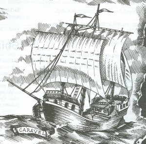 Caravel, sailing ships used by explorers