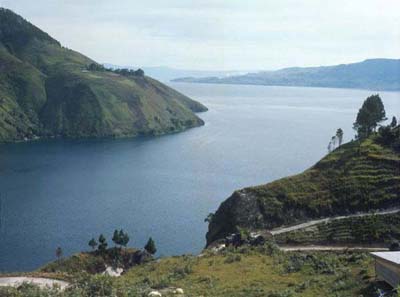 Lake Toba site of a super volcanic eruption. Photo provided by Tropen Museum
