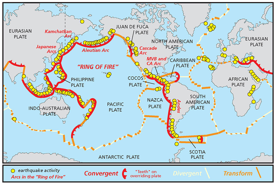 Tectonic Plate Boundaries NOAA